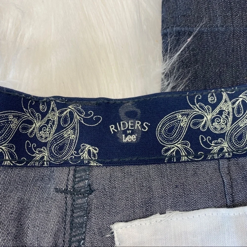 LEE Rider Elastic waist Cropped Jeans Trousers